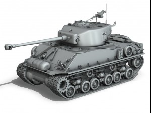 m4a3e8 sherman easy eight Modelo 3D