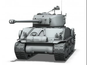 m4a3e8 sherman easy eight 3D Model
