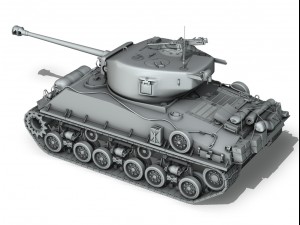 m4a3e8 sherman easy eight Modelo 3D