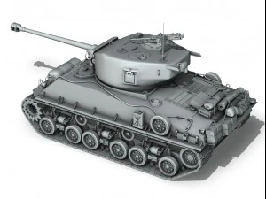 m4a3e8 sherman easy eight 3D Model