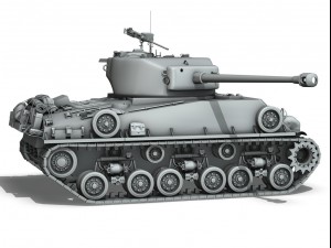 m4a3e8 sherman easy eight Modelo 3D