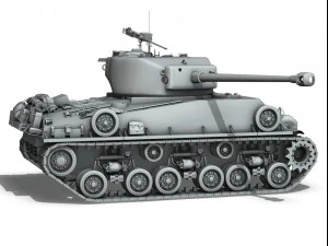 m4a3e8 sherman easy eight 3D Model
