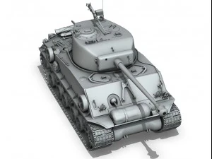 m4a3e8 sherman easy eight 3D Model
