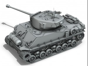 m4a3e8 sherman easy eight Modelo 3D