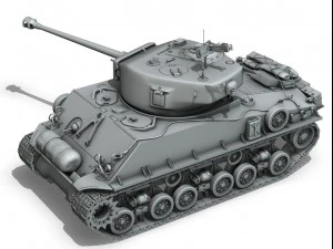 m4a3e8 sherman easy eight 3D Model