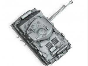 m4a3e8 sherman easy eight 3D Model