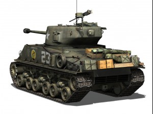 m4a3e8 sherman easy eight a paper doll 3D Model