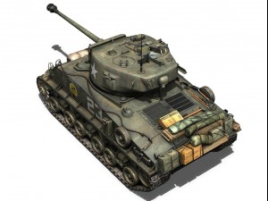 m4a3e8 sherman easy eight a paper doll 3D Model