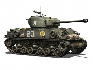 m4a3e8 sherman easy eight a paper doll 3D Model