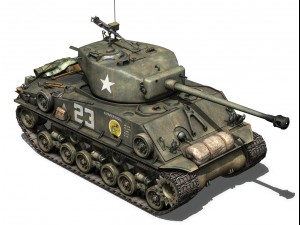 m4a3e8 sherman easy eight a paper doll 3D Model