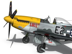north american p51d mustang lou iv Modèle 3D
