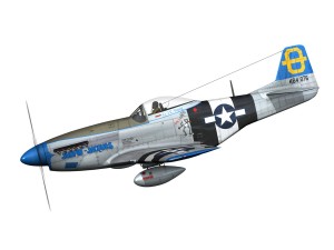 north american p51d mustang jumpin jacques Modelo 3D