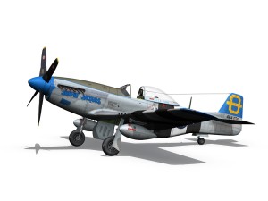 north american p51d mustang jumpin jacques Modelo 3D