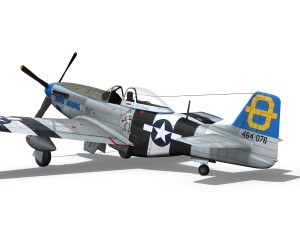 north american p51d mustang jumpin jacques Modelo 3D