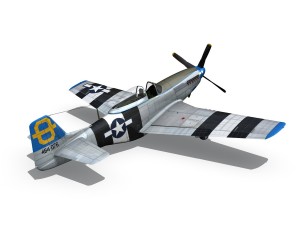 north american p51d mustang jumpin jacques Modelo 3D