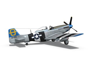 north american p51d mustang jumpin jacques Modelo 3D