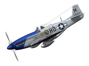 north american p51d mustang petie 2nd 3D मॉडल
