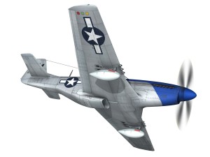 north american p51d mustang petie 2nd 3D मॉडल