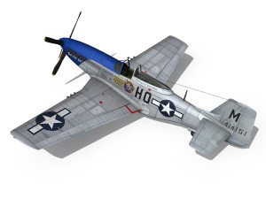 north american p51d mustang petie 2nd 3D मॉडल