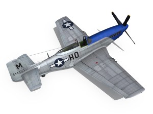 north american p51d mustang petie 2nd 3D मॉडल