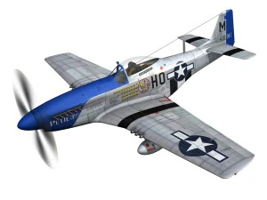 north american p51d mustang petie 3rd 3D Model