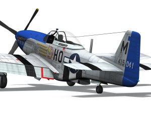 north american p51d mustang petie 3rd Modelo 3D