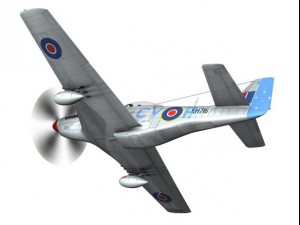 north american p51k mustang mkiv raaf 3D Модель