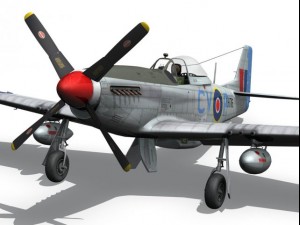north american p51k mustang mkiv raaf 3D Модель