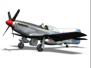 north american p51k mustang mkiv raaf 3D Модель