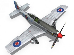 north american p51k mustang mkiv raaf 3D Модель