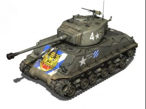 m4a3e8 sherman skeeter hawk 3D Model