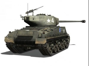 m4a3e8 sherman skeeter hawk 3D Model