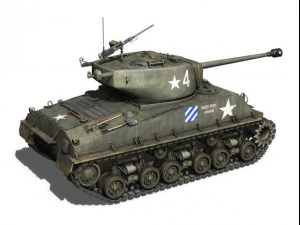 m4a3e8 sherman skeeter hawk 3D Model