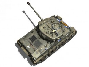 m4a3e8 sherman skeeter hawk Modelo 3D