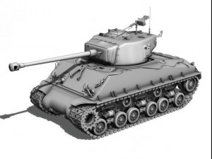 m4a3e8 sherman skeeter hawk Modelo 3D