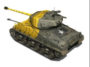 m4a3e8 sherman easy eight korea 3D Model