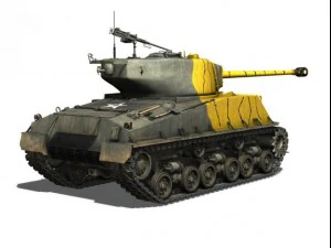 m4a3e8 sherman easy eight korea 3D Model