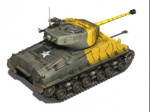 m4a3e8 sherman easy eight korea 3D Model
