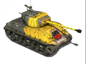 m4a3e8 sherman easy eight korea 3D Model