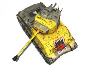 m4a3e8 sherman easy eight korea 3D Model