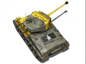 m4a3e8 sherman easy eight korea 3D Model