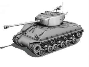 m4a3e8 sherman easy eight korea 3D Model