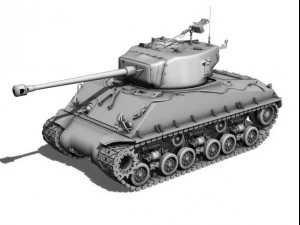 m4a3e8 sherman easy eight korea 3D Model