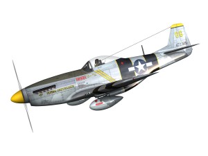 north american p51d mustang the flying undertaker 3Dモデル
