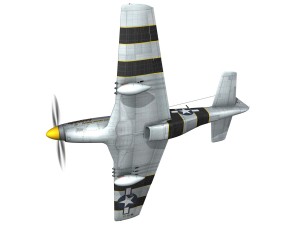 north american p51d mustang the flying undertaker 3Dモデル