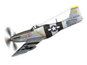 north american p51d mustang the flying undertaker 3Dモデル