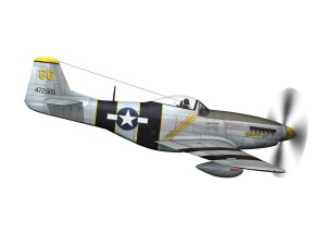 north american p51d mustang the flying undertaker 3Dモデル