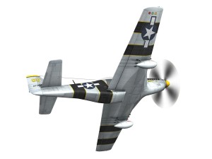 north american p51d mustang the flying undertaker 3Dモデル