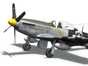 north american p51d mustang the flying undertaker 3Dモデル