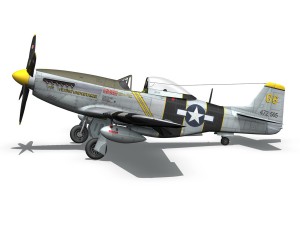 north american p51d mustang the flying undertaker 3Dモデル